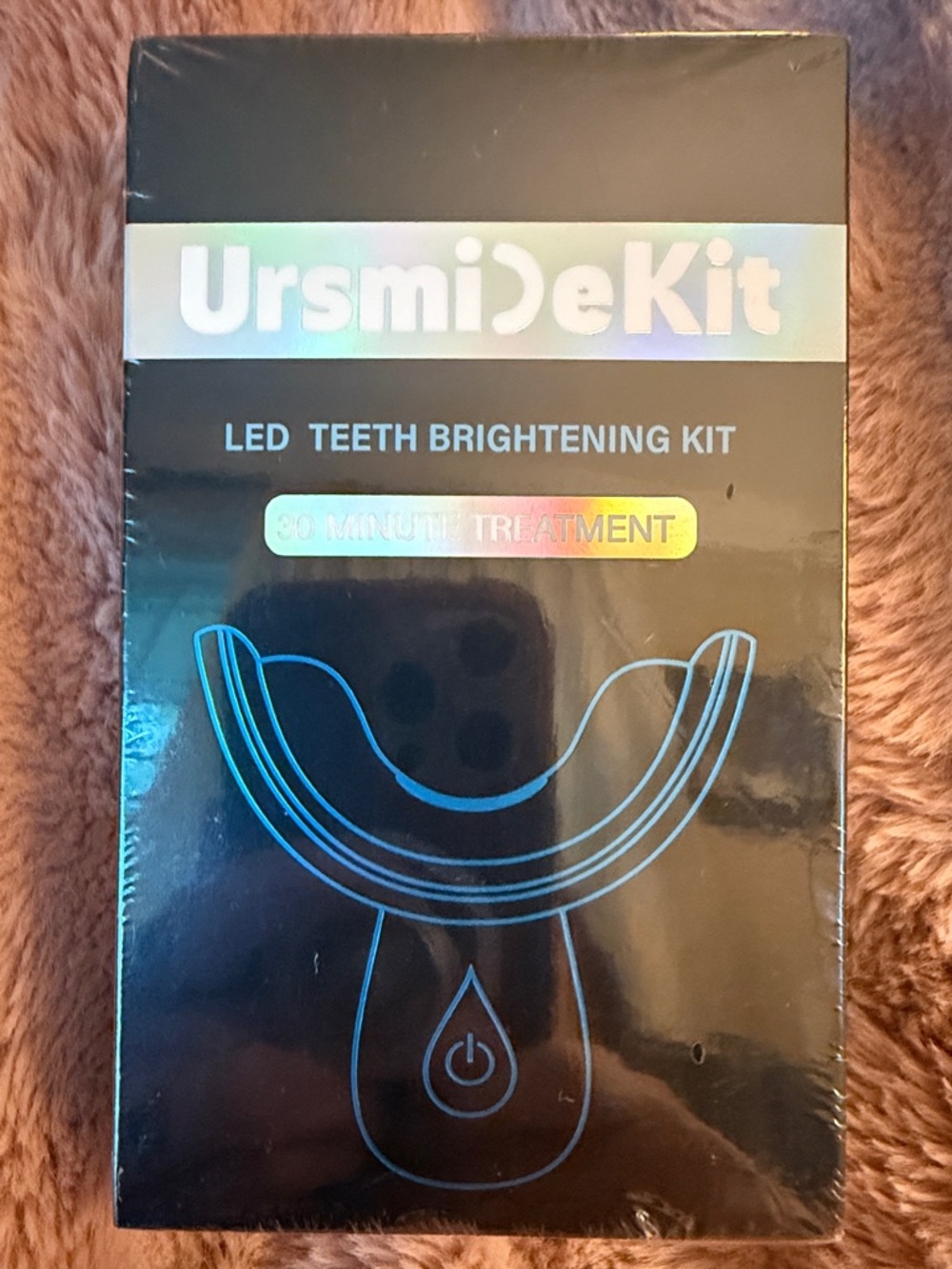 Teeth Whitening Kit - Black with Blue Accents UrsmiDekit LED